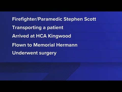 HFD: Houston firefighter of nearly 30 years suffers medical emergency while transporting patient