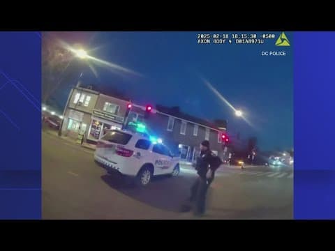 Body camera footage released of DC Police officer shooting of suspect with knife