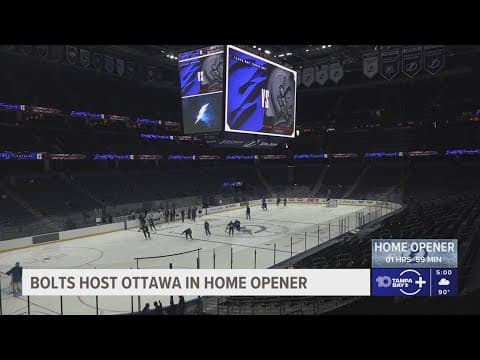 Tampa Bay Lightning get ready for home opener at Benchmark International Arena