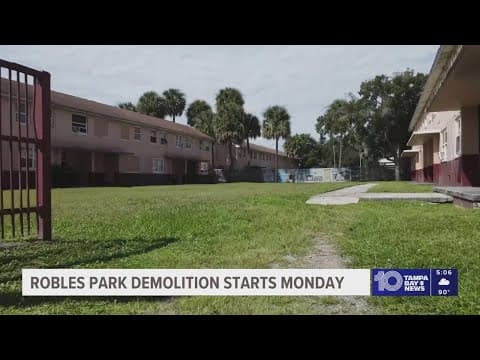 Demolition to start on Tampa's Robles Park