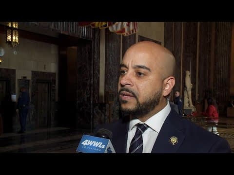 State Senator Royce Duplessis (D) reacts to Gov. Landry's Special Session on Crime