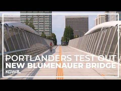 Blumenauer Bridge gets plenty of usage on first weekday commute