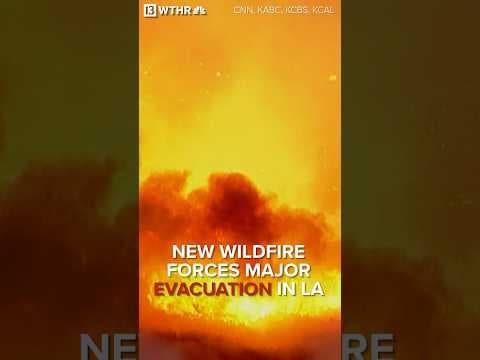 New wildfire forces major evacuations in California