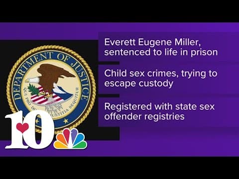 Morgan Co. man sentenced to life, plus 120 months, in prison for child sex crimes and escape