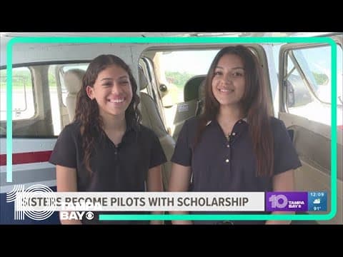 Sisters become pilots with scholarship