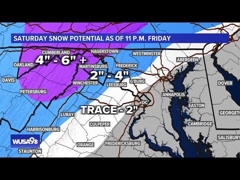 Here's The Latest On Saturday's Winter Storm