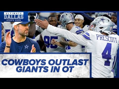 Cowboys survive ugly, epic overtime game against Giants | Ultimate Dallas Sports Show