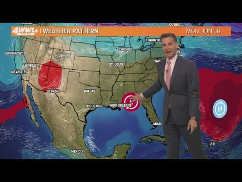 New Orleans Weather: Scattered thunderstorms continue into the weekend