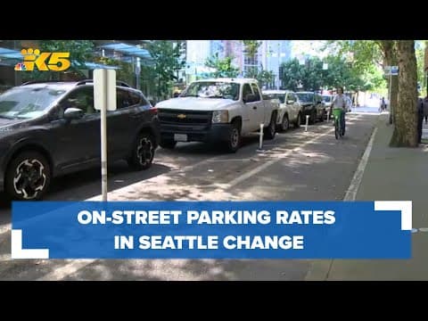 On-street parking rates in Seattle change