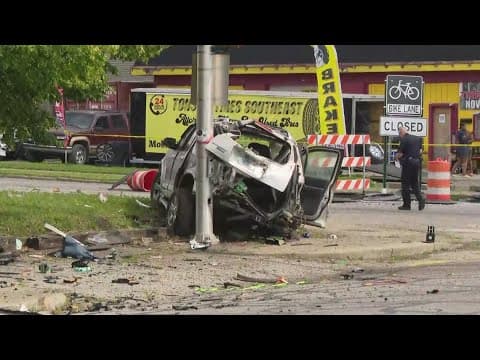 3 children critically injured in crash near downtown Indianapolis