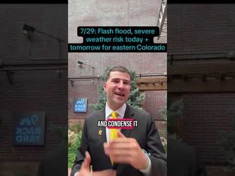 Widespread storms with flash flood potential in Colorado