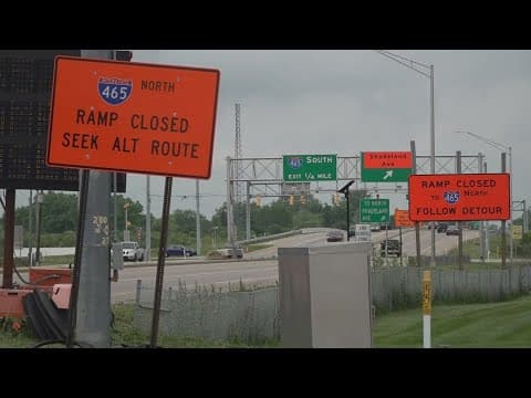 Busy weekend for road construction on Indy-area Interstates