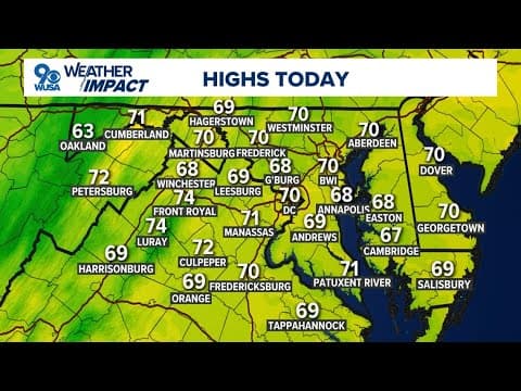 DMV Morning Forecast: Oct. 11, 2024 |  Cool Friday before a weekend warmup