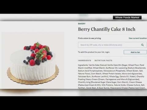 Whole Foods criticized by customers for changing its cake recipe to save money