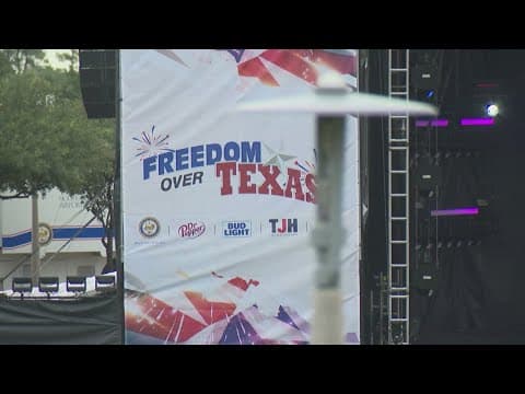 Preparations underway for Houston's Freedom Over Texas fireworks show