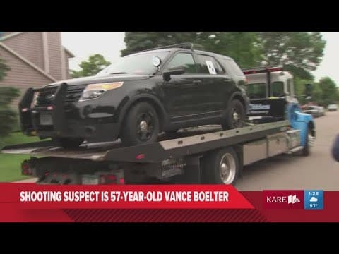 Shooting suspect's SUV towed from Melissa Hortman's home