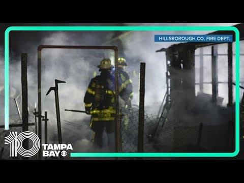 Gibsonton home is destroyed after outside fire spreads