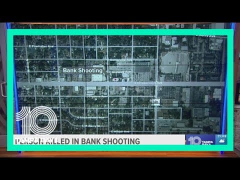 Tampa police search for shooter after person killed outside a bank