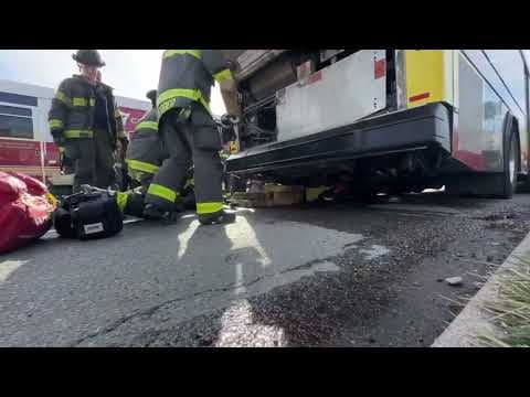 IFD crew rescues IndyGo worker from underneath bus on Indianapolis' east side