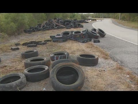 Cameras being installed to prevent tire dumping near I-10 East Michoud exit