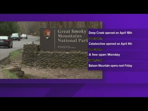 Campgrounds in the Great Smoky Mountains to reopen