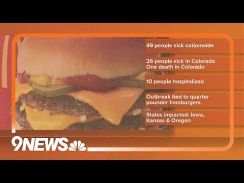 E. coli outbreak linked to McDonald’s Quarter Pounders