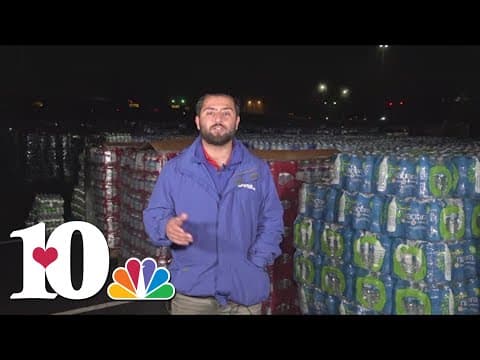 Almost 1,000 cases of water bottles donated for Cocke County flooding victims