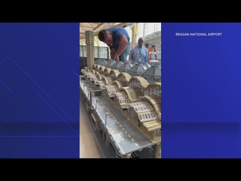 DC Lego man builds DCA model