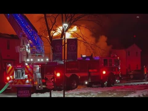 Fire at north Indianapolis apartment complex displaces 18 people, 15 pets