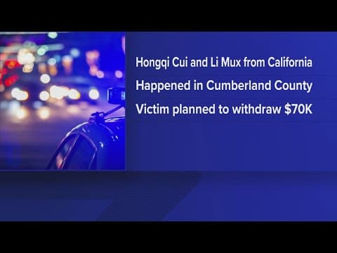 Cumberland Co. man nearly scammed out of $70K in PayPal scheme, 2 suspects arrested