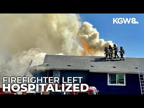 Firefighter hospitalized, 7 displaced after Vancouver apartment fire