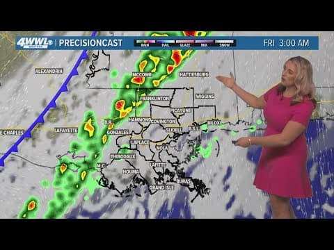 New Orleans Weather: Morning rain and storms Friday, less humid and perfect weekend ahead