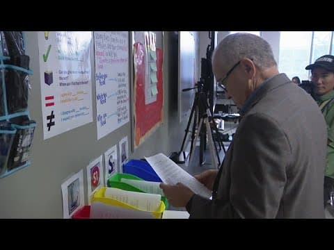 HISD superintendent gives behind-the-scenes tour at New Education System school