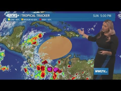 Sunday 6:30PM Tropical Update: Development possible in Caribbean Sea later this week