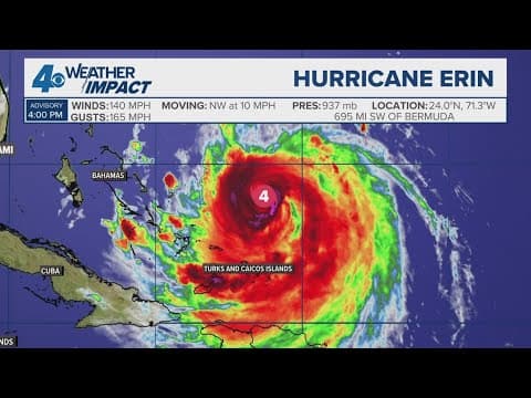 Monday 5 PM Tropical Update: Tropical wave developing behind Hurricane Erin