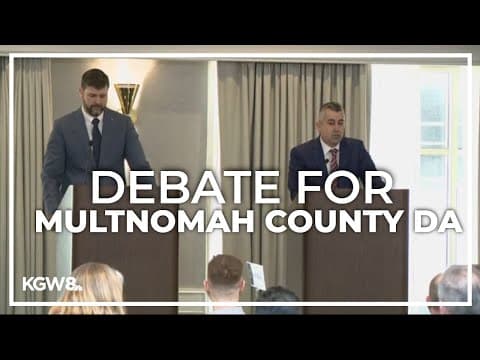 Schmidt, Vasquez meet on debate stage for Multnomah County DA race