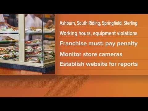 4 Northern Virginia Jersey Mike's locations violated child labor laws