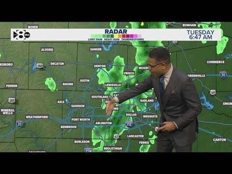 DFW Weather: Scattered showers remain in North Texas this morning