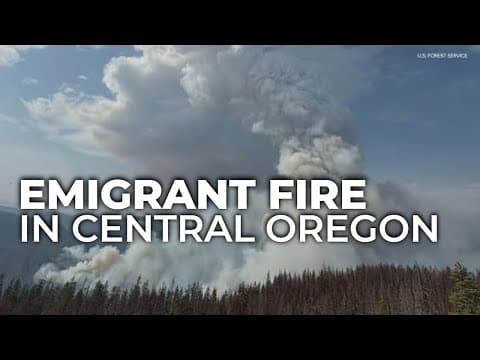Emigrant Fire burns 21,000 acres in Central Oregon with zero containment