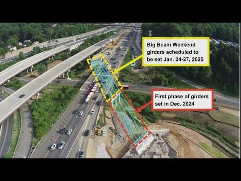 TRAFFIC ALERT : Major lane reductions on I-495
