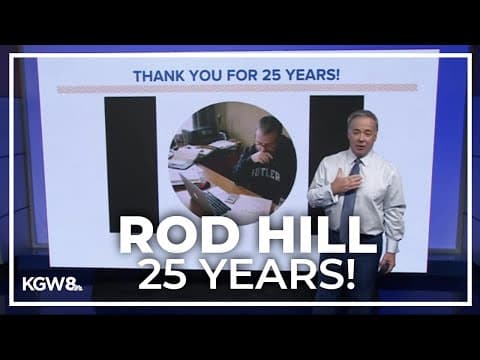 Rod Hill marks 25 years on air as a meteorologist in Portland
