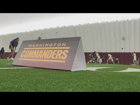 Commanders host girls flag football