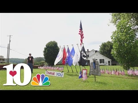 'I can never thank them enough' | East Tennessee flag display honors veterans