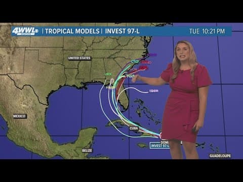 Thursday 10 PM Tropical Update: Invest 97 could end up near the Carolinas or Florida
