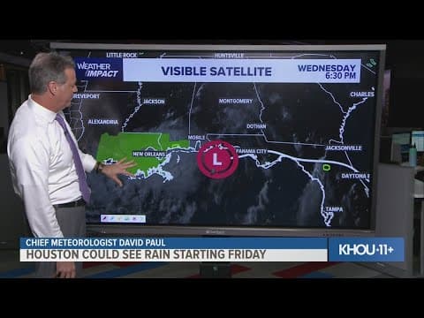 Weather Impact update: Houston could see rain starting Friday as Gulf disturbance develops