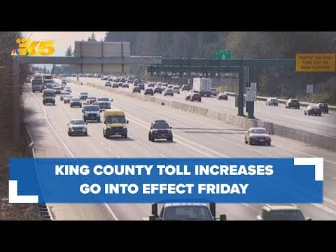Toll increases go into effect on Friday