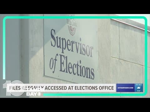 Unauthorized user accessing files from Hillsborough County Supervisor of Elections Office prompts in