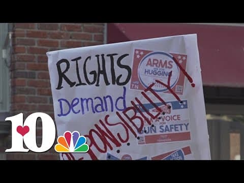 Knoxville demonstrators organize alongside 'Linking Arms for Change' event in Nashville