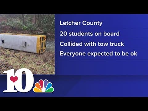20 students taken to hospital after Letcher County bus crash, no major injuries reported