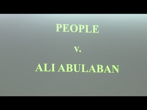 Ali Abulaban double murder trial | Closing arguments underway